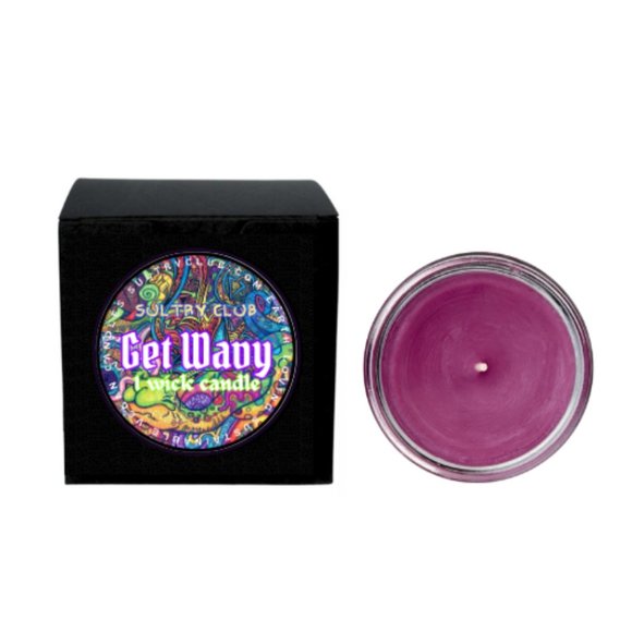GET WAVEY SINGLE WICK CANDLE - Picture 1 of 2